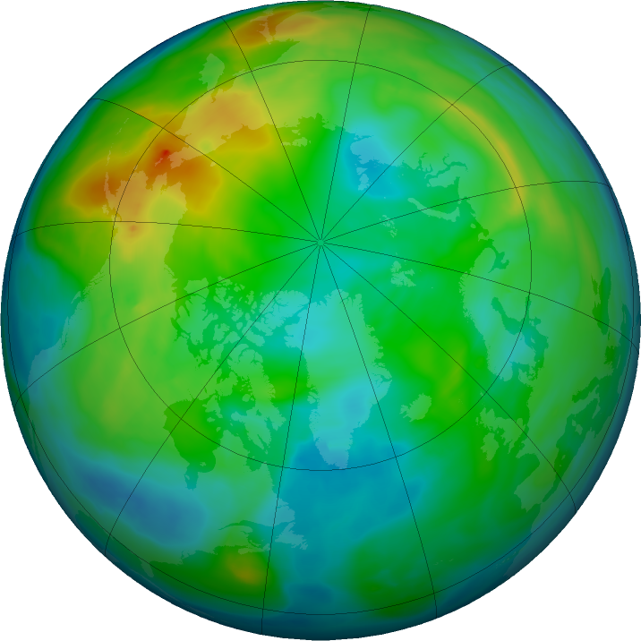Arctic ozone map for 24 November 2021